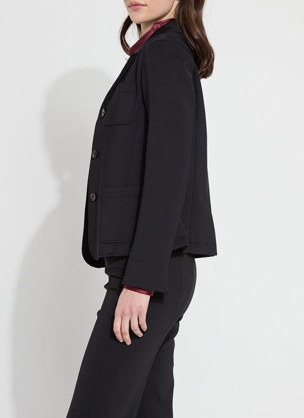 Lyssé Spencer Neoprene Jacket Black