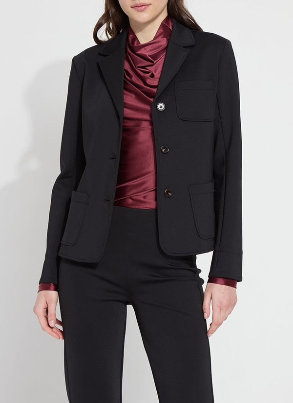 lyssé Spencer Neoprene Jacket Black
