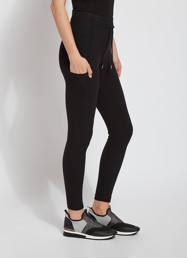 Lyssé Sporty Cotton Legging (26.5" Inseam) Black