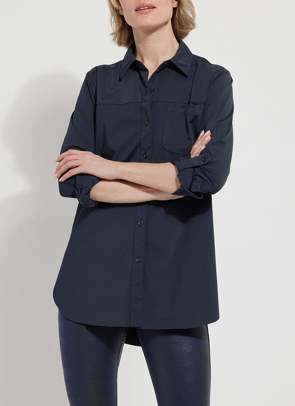 Lyssé Sporty Roll Up Sleeve Schiffer Cocoa Powder