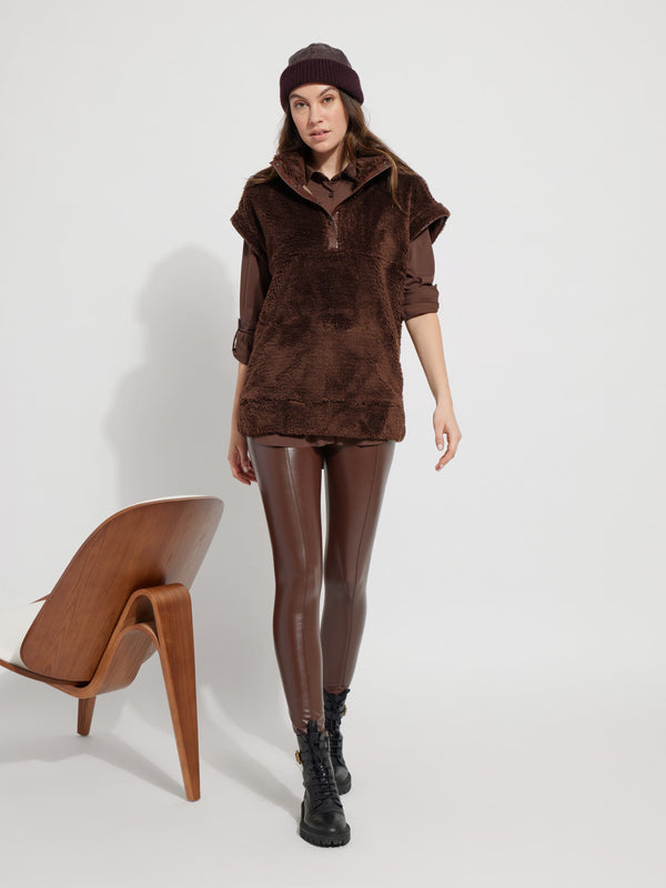 Lyssé Sporty Roll Up Sleeve Schiffer Cocoa Powder