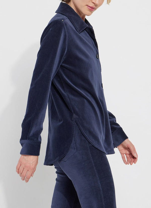 Lyssé Stella Baby Cord Overshirt True Navy