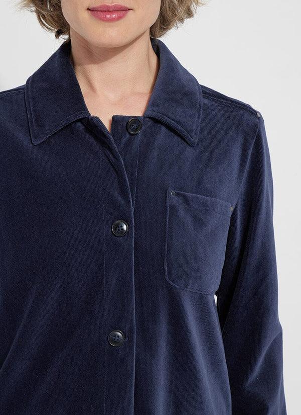 Lyssé Stella Baby Cord Overshirt True Navy