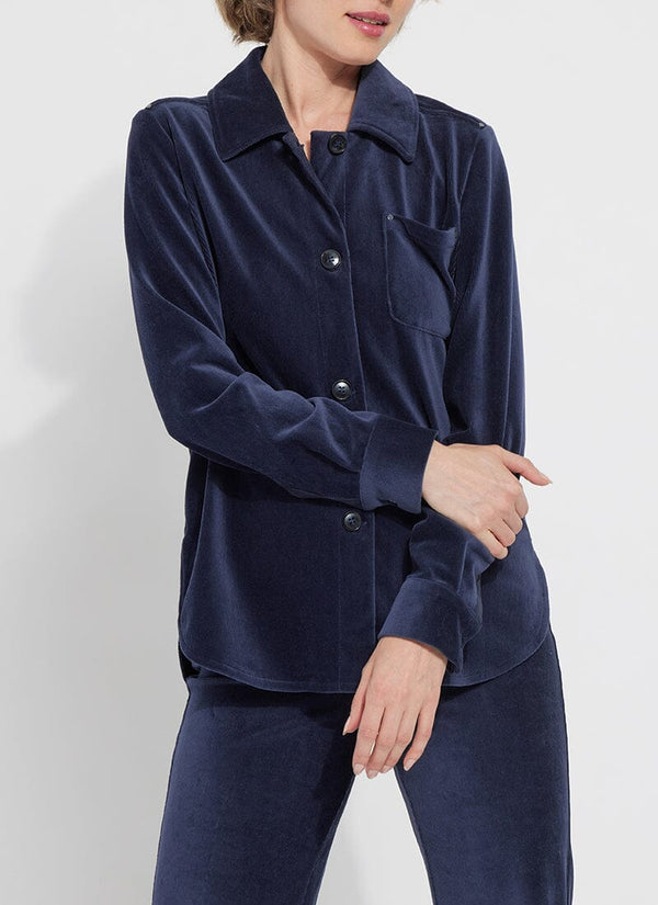 lyssé Stella Baby Cord Overshirt True Navy