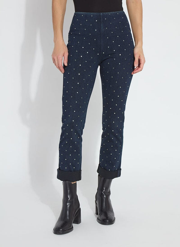 lyssé Studded Boyfriend Denim Curvy Indigo