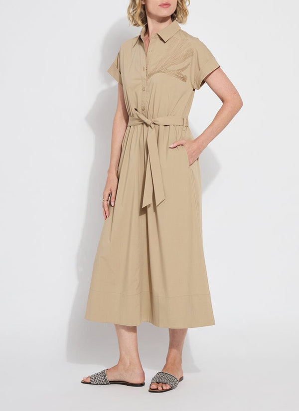 Lyssé Thalassa Midi Shirt Dress Sandstone