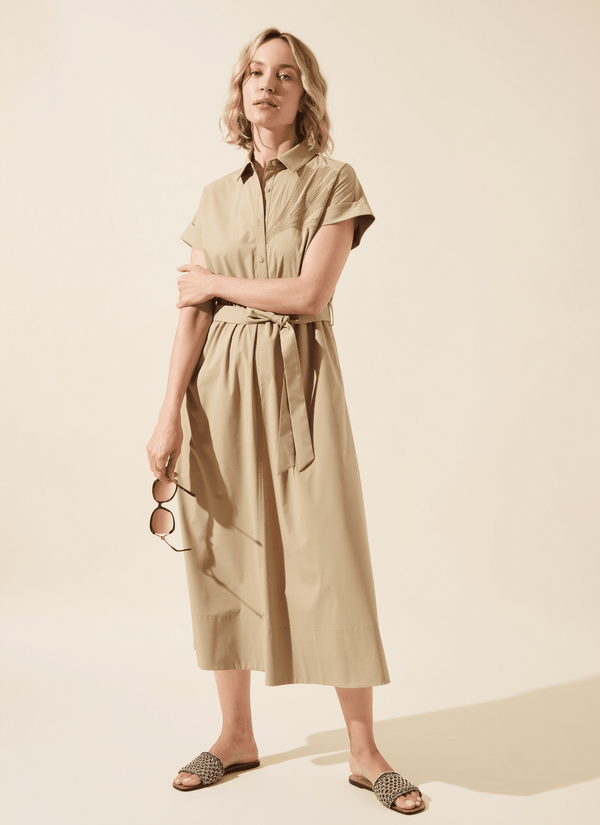 Lyssé Thalassa Midi Shirt Dress Sandstone