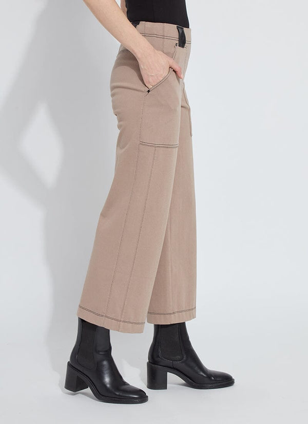 Lyssé Valerie Wide Leg Crop Denim Timeless Taupe