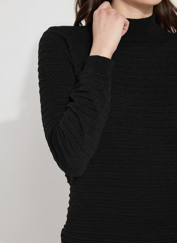 Lyssé Valery Mockneck Sweater Black