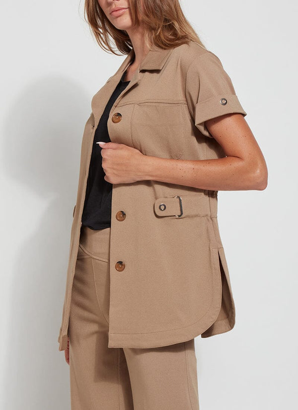 Lyssé Valley Elasticated Waist Jacket Pecan