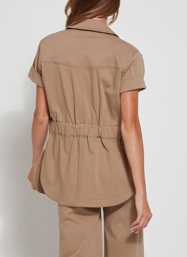 Lyssé Valley Elasticated Waist Jacket Pecan