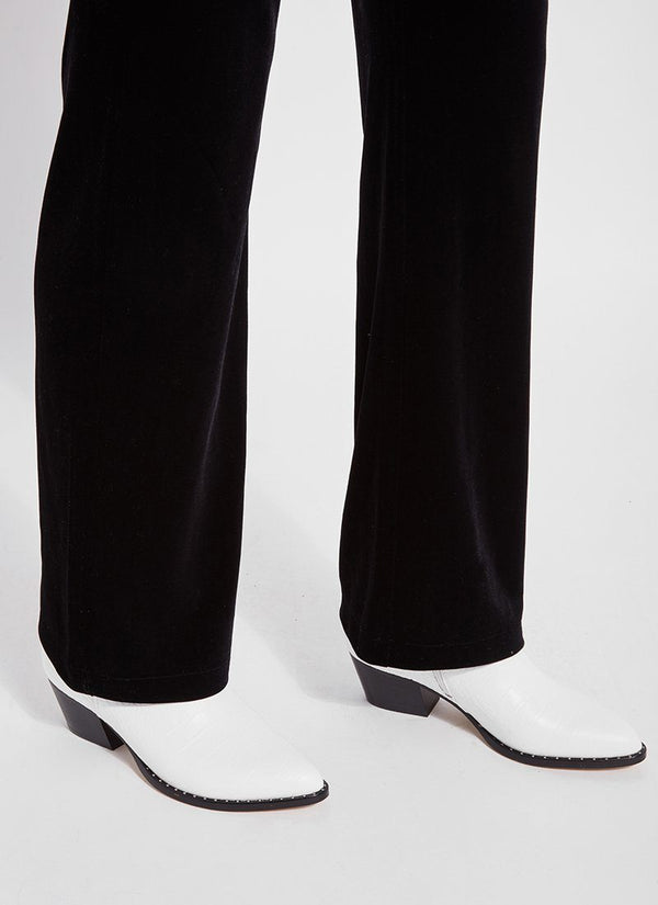 Lyssé Velvet Pant Curvy Black