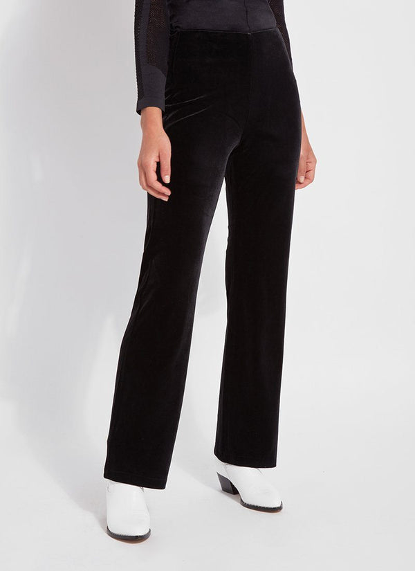 lyssé Velvet Pant Curvy Black
