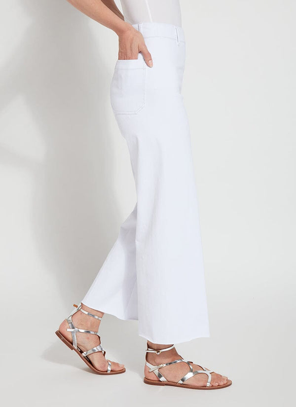 Lyssé Wide Leg Denim (27" Inseam) White