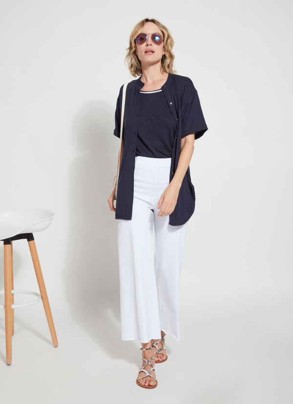 Lyssé Wide Leg Denim (27" Inseam) White