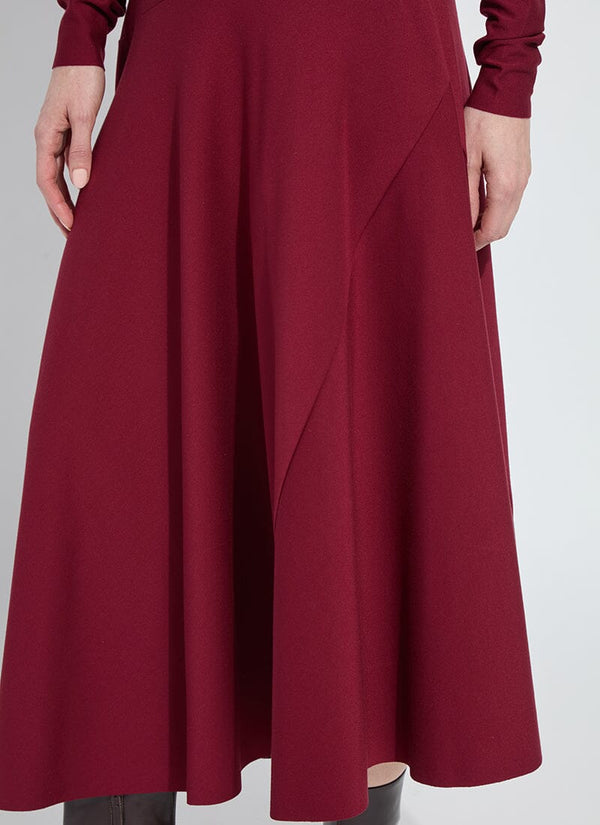Lyssé Yaritza Asymmetrical Maxi Dress Red Night