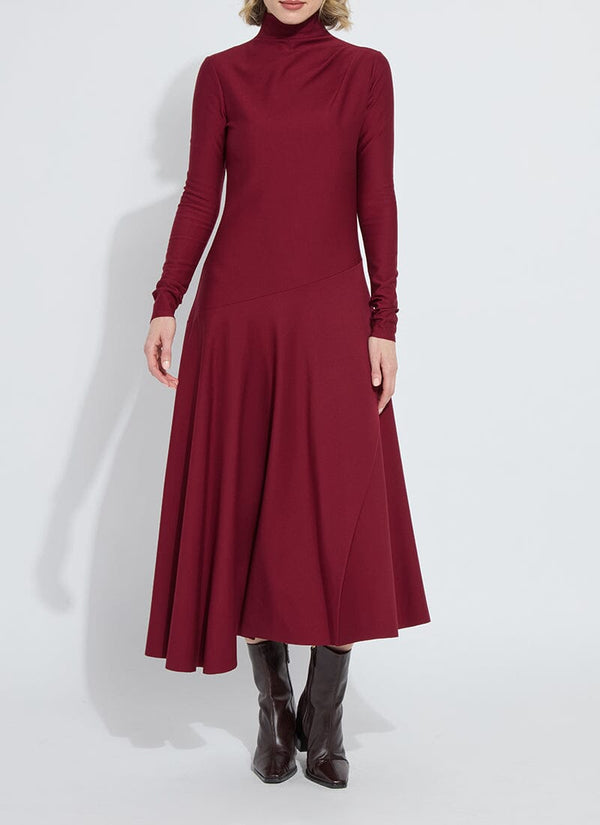 lyssé Yaritza Asymmetrical Maxi Dress Red Night