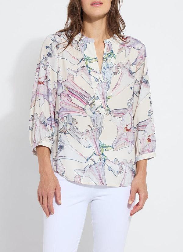 Lyssé Yola Pull On Blouse French Bouquet