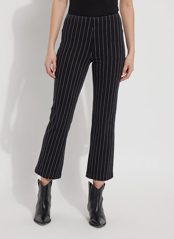 lyssé Patterned Baby Bootcut (27" Inseam) Midtown Black Pinstripe