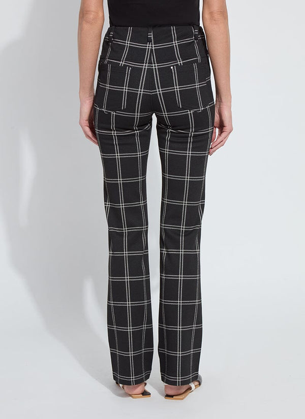 Lyssé Patterned Baby Bootcut (33 Inseam) Coastal Windowpane