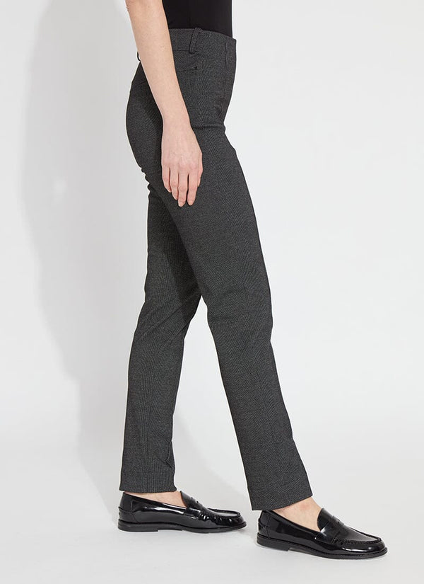 Lyssé Patterned Emma Trouser (31" Inseam) Linear Pinstripe