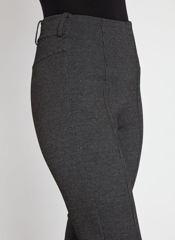 Lyssé Patterned Emma Trouser (31" Inseam) Linear Pinstripe