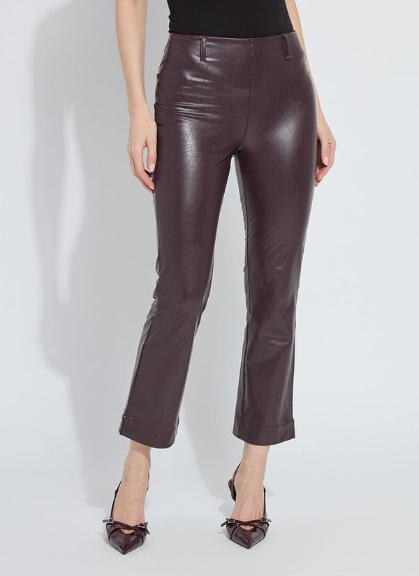 lyssé Percy Ankle Baby Boot Vegan Pant (27 inseam) Pinot Noir