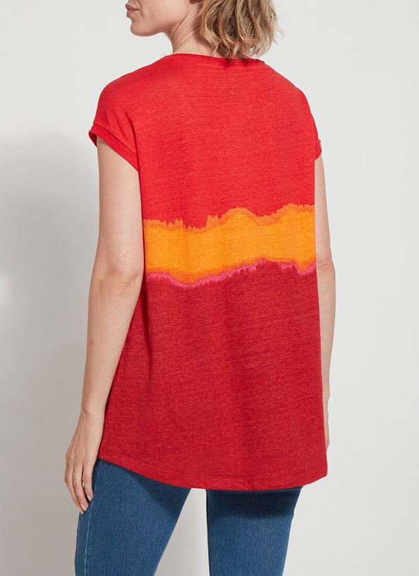 Lyssé Printed Classic Tunic - Summer Sunset Summer Sunset