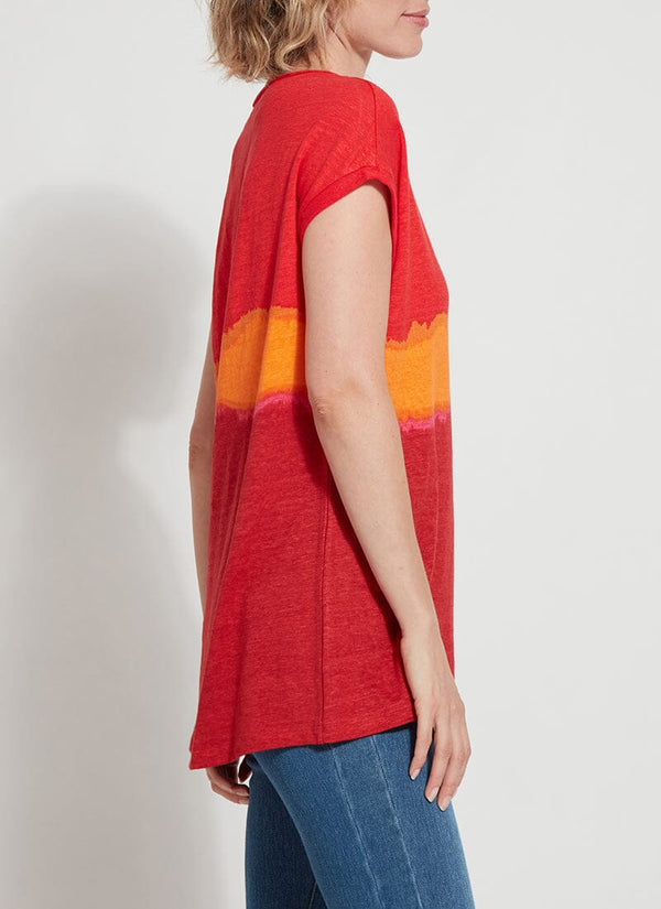 Lyssé Printed Classic Tunic - Summer Sunset Summer Sunset