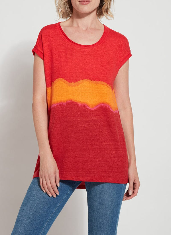 lyssé Printed Classic Tunic - Summer Sunset Summer Sunset