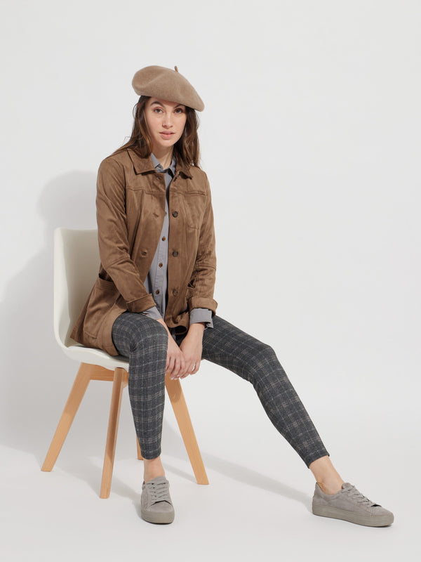 Lyssé Signature Legging- Flat Iron Plaid (29" Inseam) Flat Iron Plaid