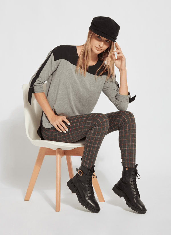 Lyssé Signature Legging- Harness Herringbone (29" Inseam) Harness Herringbone