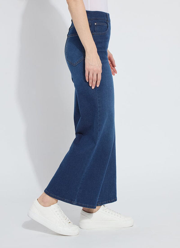 Lyssé Sylvie Wide Leg Premium Denim (28 Inseam) Indigo Black