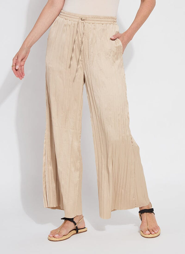 Lyssé The Packable Pleated Palazzo Pant (28" Inseam) Chablis
