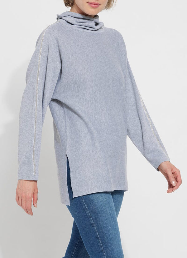 Lyssé Tinsley Pullover Sweater (Plus Size) Grey Melange