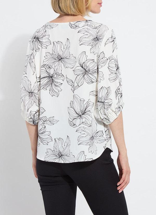 Lyssé Veda Boat Neck Balloon Sleeve Blouse Tres Chic