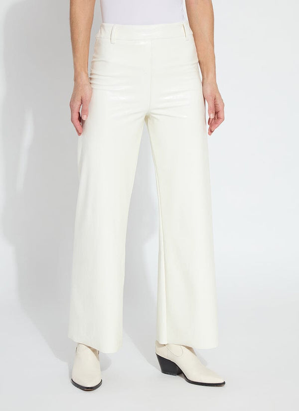 Lyssé Vegan Leather Wide Leg (28" Inseam) Double Espresso