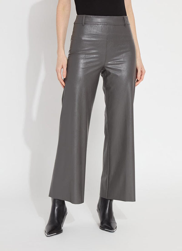 Lyssé Vegan Leather Wide Leg (28" Inseam) Double Espresso