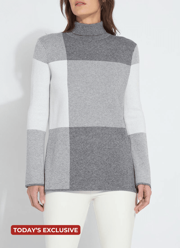Lyssé Victoria Pullover Sweater Festive Allure Check