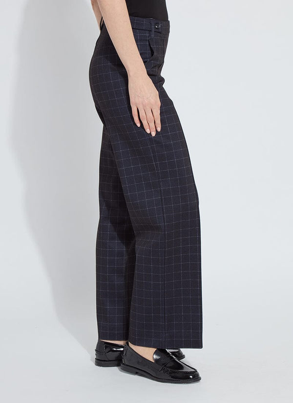 Lyssé Zaina Ponte Trouser (31 Inseam) Cross Check Plaid