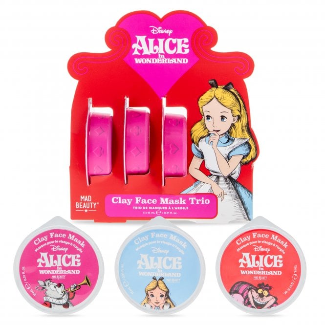 M.a.d Beauty Disney Alice In Wonderland Clay Face Mask Trio