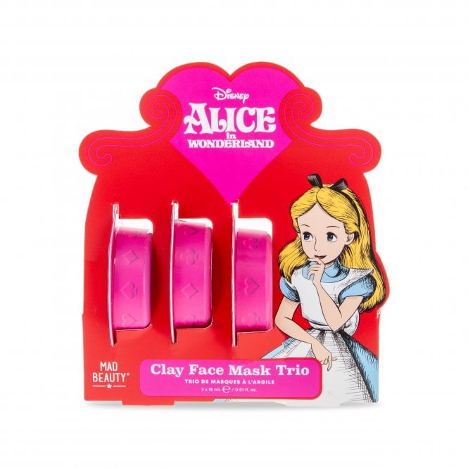 m.a.d beauty Disney Alice in Wonderland Clay Face Mask Trio