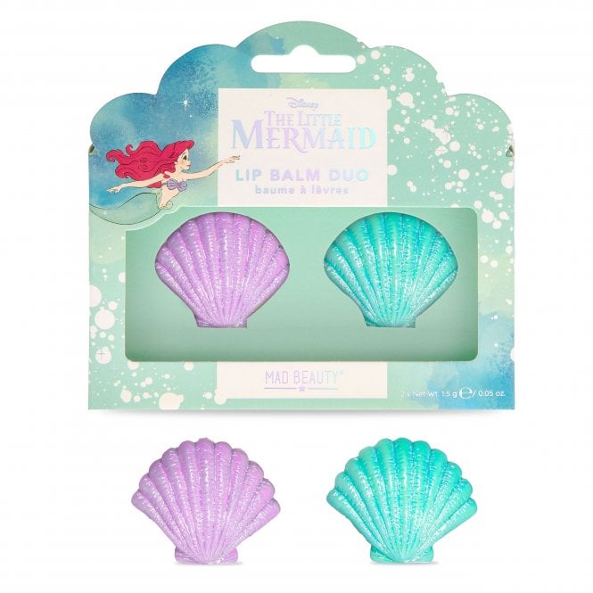 m.a.d beauty Disney Little Mermaid Shell Lip Balm Duo