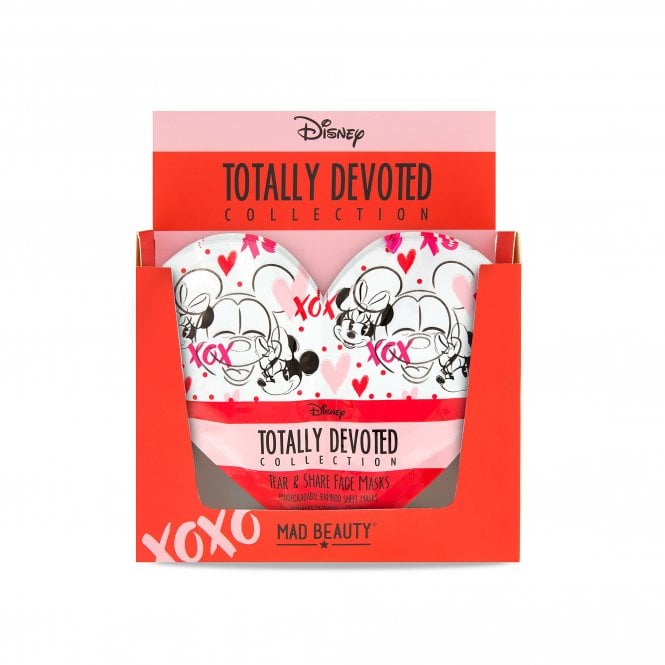 M.a.d Beauty Disney Minnie Mickey Totally Devoted Tear & Share Sheet Cosmetic Sheet Mask