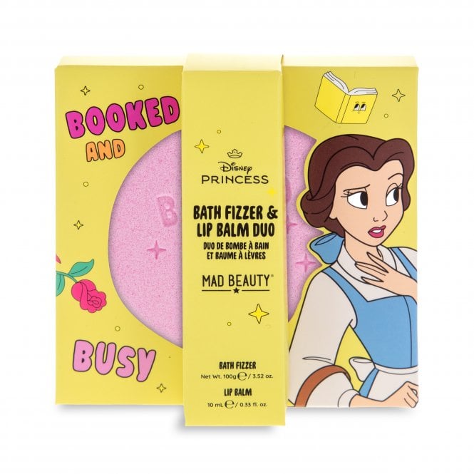 m.a.d beauty Disney Princess Express Yourself -Bath Fizzer & Lip Balm Set-Belle