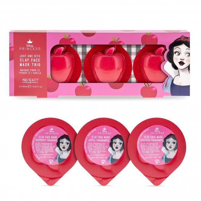 M.a.d Beauty Disney Snow White Clay Mask Trio -APPLE RASPBERRY AVOCADO