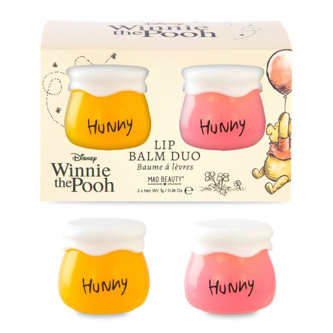 M.a.d Beauty Disney Winnie Honey Pot Lip Balm Duo - 1pc