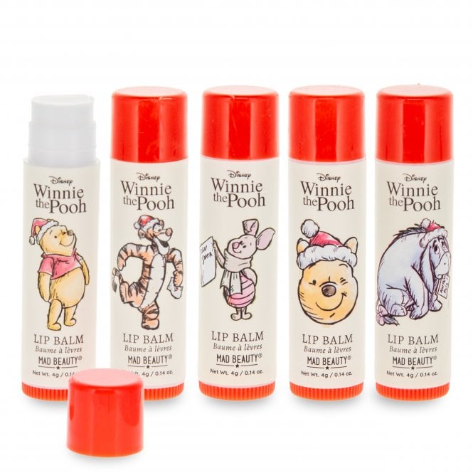 M.a.d Beauty Disney Winnie The Pooh Festive Lip Balm Collection