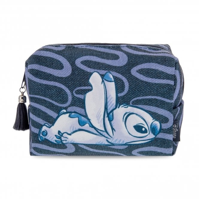 M.a.d Beauty Disney Stitch Denim Cosmetic Bag