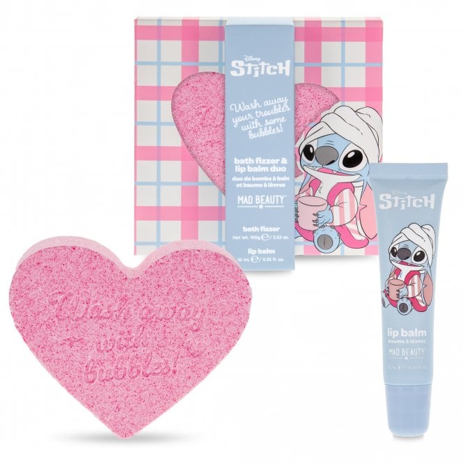 M.a.d Beauty Disney Stitch Pamper Fizzer & Lip Balm